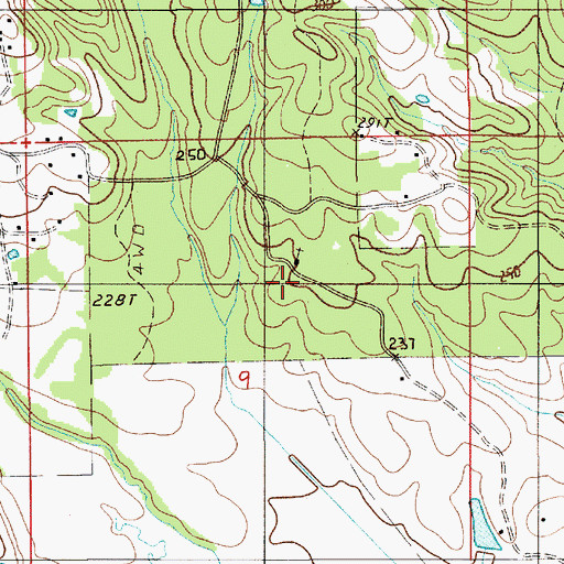 Topographic Map of Mount Lily School, AL