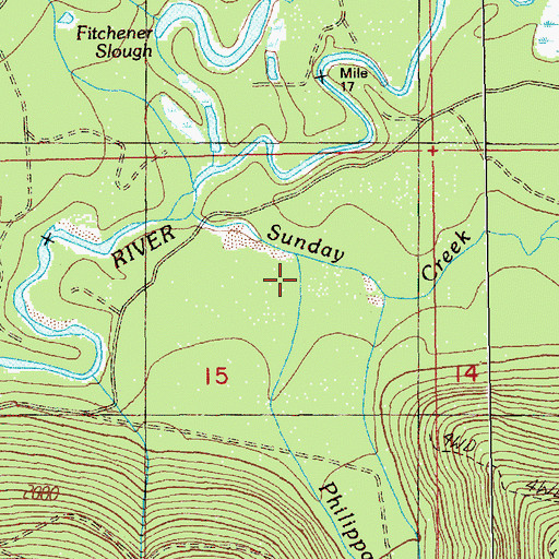 Topographic Map of Philippa Creek, WA