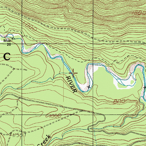 Topographic Map of Pine Creek, WA