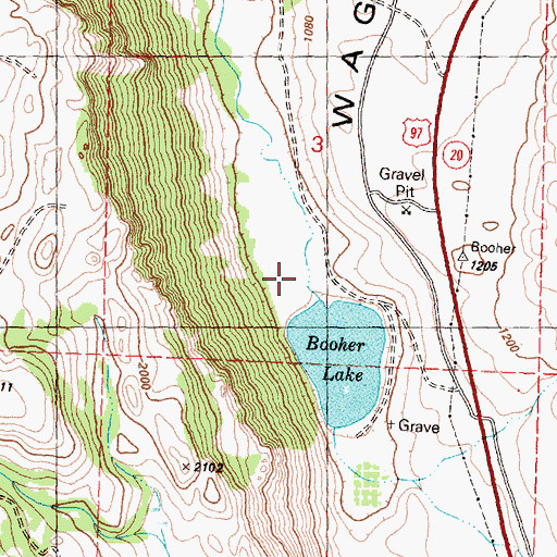 Topographic Map of Pine Creek, WA