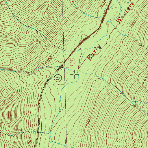 Topographic Map of Pine Creek, WA