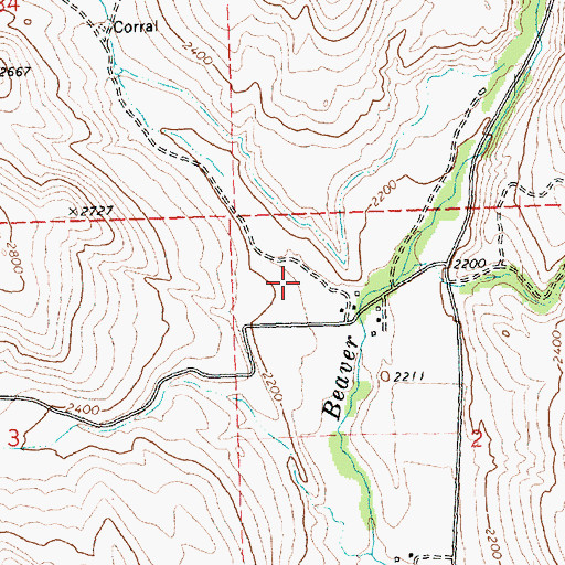 Topographic Map of Pipestone Canyon, WA