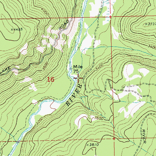 Topographic Map of Piscoe Creek, WA