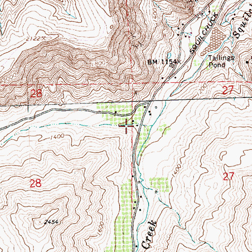 Topographic Map of Pitcher Canyon, WA