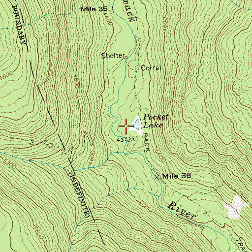 Topographic Map of Pocket Lake, WA