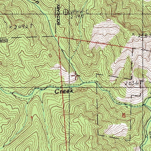 Topographic Map of Poison Canyon, WA