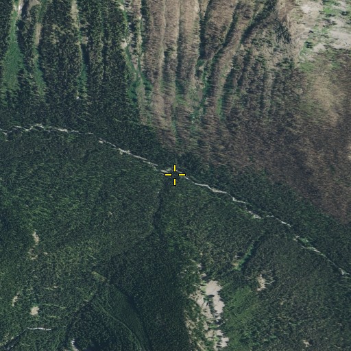 Aerial/Satellite Image of Pomas Creek, WA