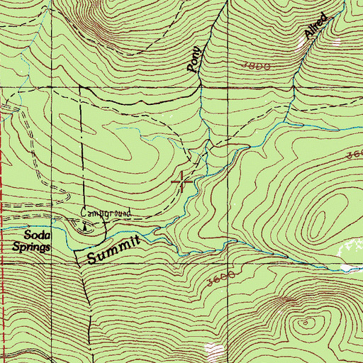 Topographic Map of Pony Creek, WA