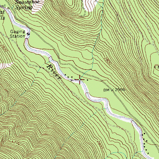 Topographic Map of Pope Creek, WA