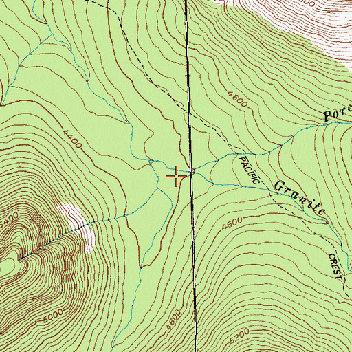 Topographic Map of Porcupine Creek, WA