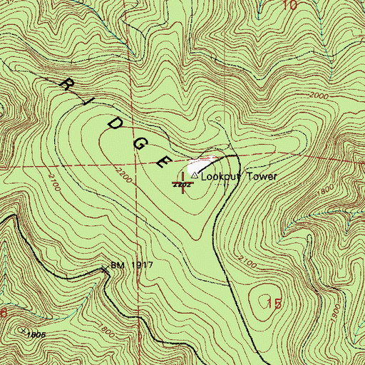 Topographic Map of Porcupine Ridge, WA
