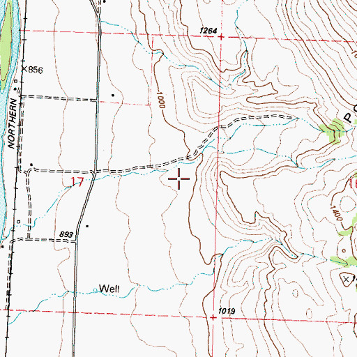 Topographic Map of Pothole Canyon, WA