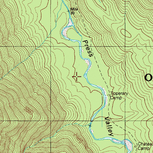 Topographic Map of Press Valley, WA