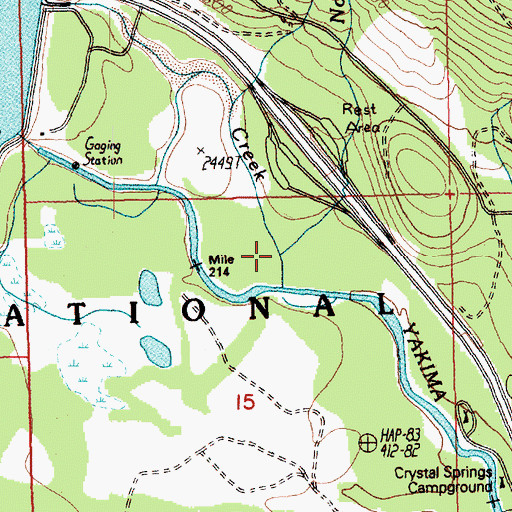 Topographic Map of Price Creek, WA