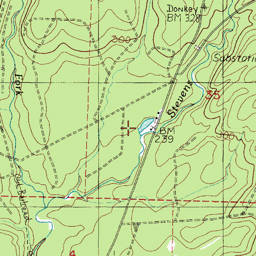 Topographic Map of Promised Land Recreation Area, WA