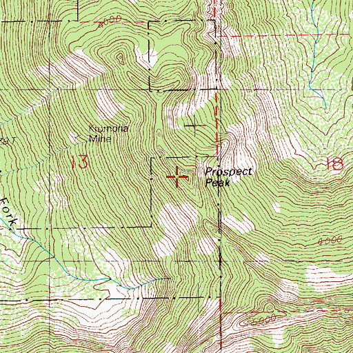 Topographic Map of Prospect Peak, WA
