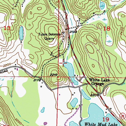 Topographic Map of Prouty Creek, WA