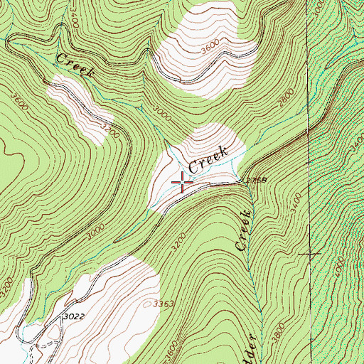 Topographic Map of Pumice Creek, WA