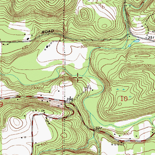 Topographic Map of Pup Creek, WA