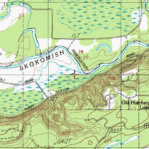 Topographic Map of Purdy Creek, WA