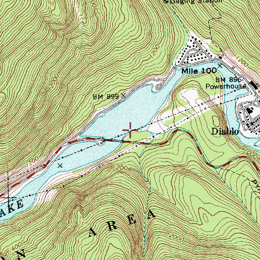 Topographic Map of Pyramid Creek, WA