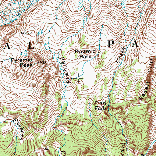 Topographic Map of Pyramid Park, WA