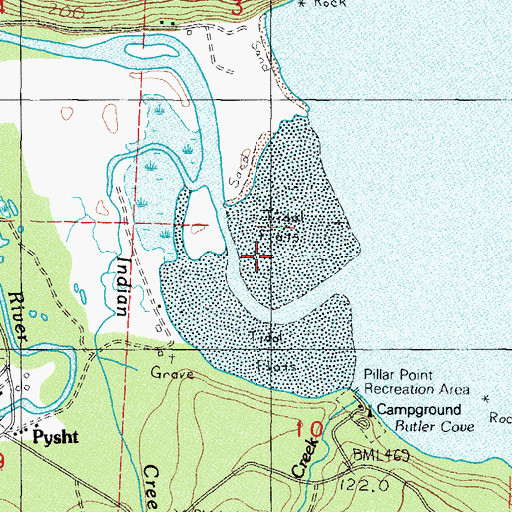 Topographic Map of Pysht River, WA