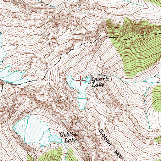 Topographic Map of Quartz Lake, WA