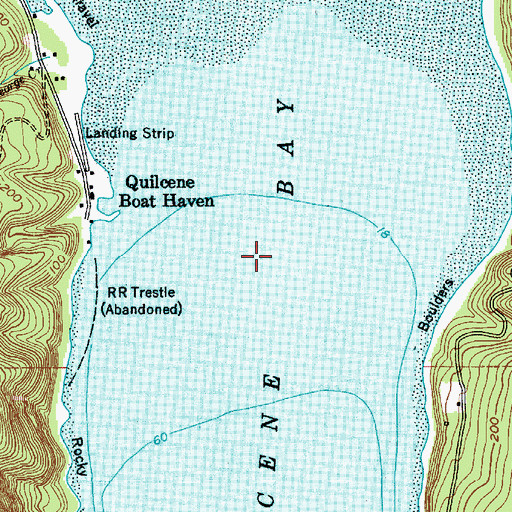 Topographic Map of Quilcene Bay, WA