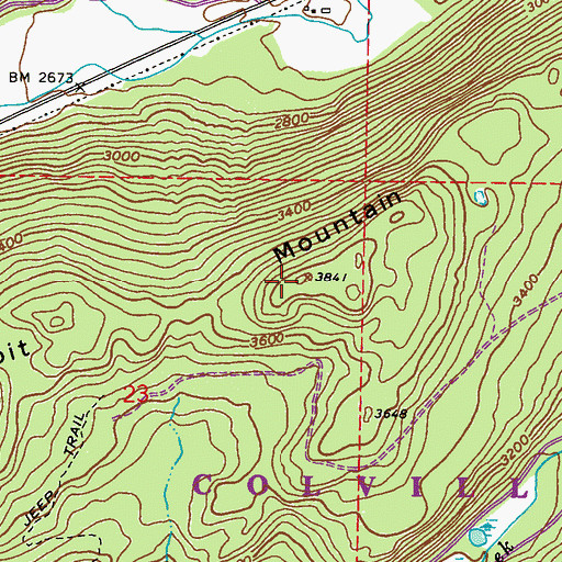 Topographic Map of Rabbit Mountain, WA