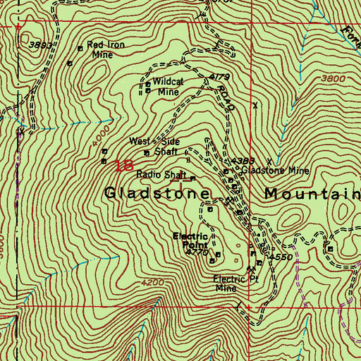 Topographic Map of Radio Shaft, WA