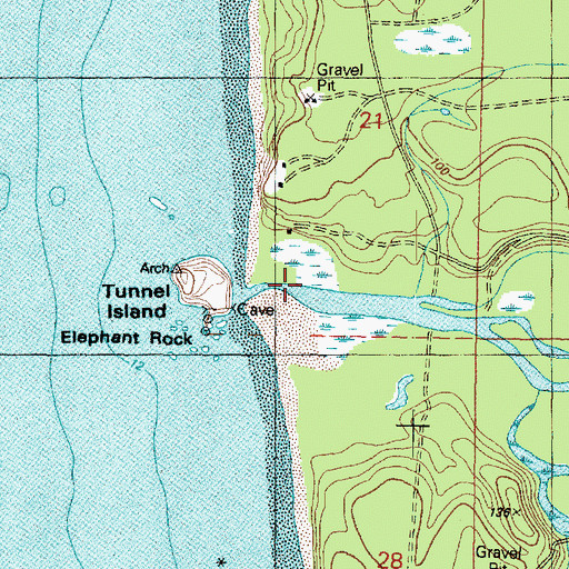 Topographic Map of Raft River, WA