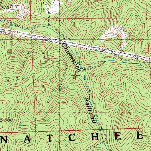 Topographic Map of Railroad Canyon, WA