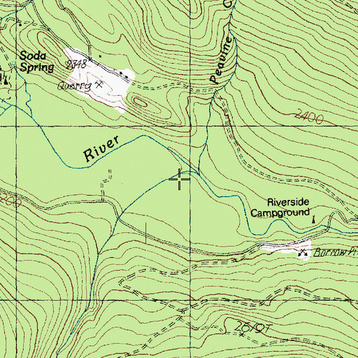 Topographic Map of Rainy Creek, WA
