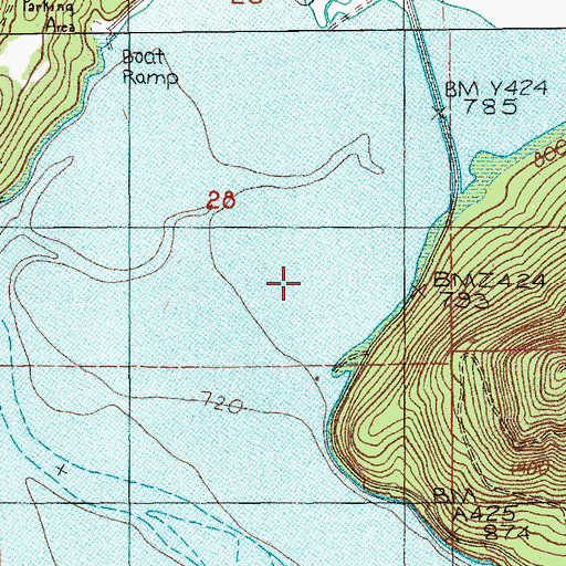 Topographic Map of Rainey Valley, WA