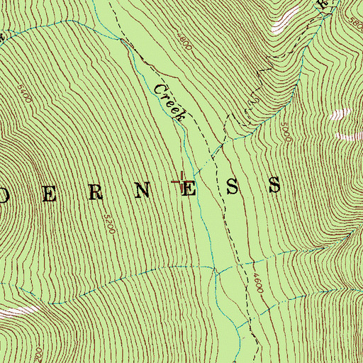 Topographic Map of Ram Creek, WA