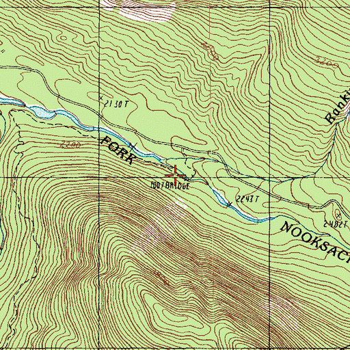 Topographic Map of Rankin Creek, WA