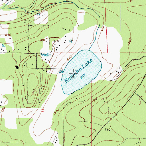 Topographic Map of Rapjohn Lake, WA