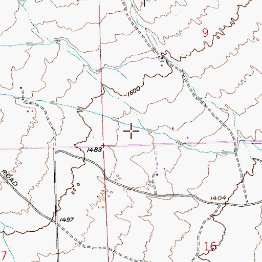 Topographic Map of Rattlesnake Creek, WA