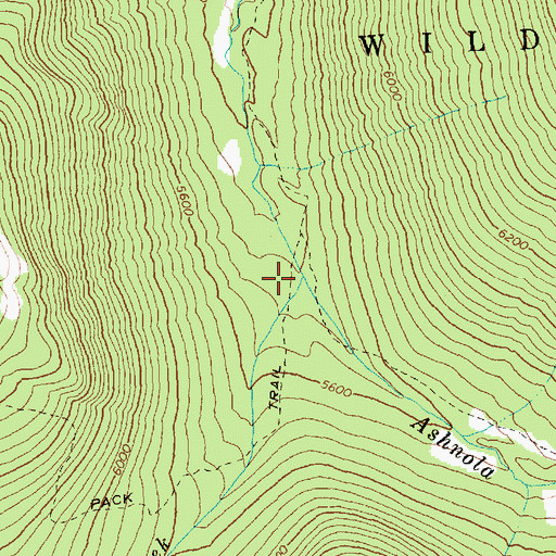Topographic Map of Raven Creek, WA