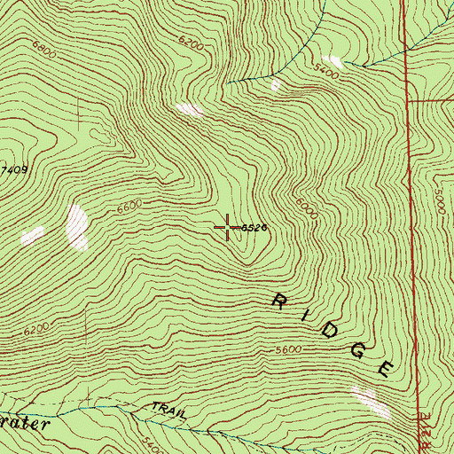 Topographic Map of Raven Ridge, WA