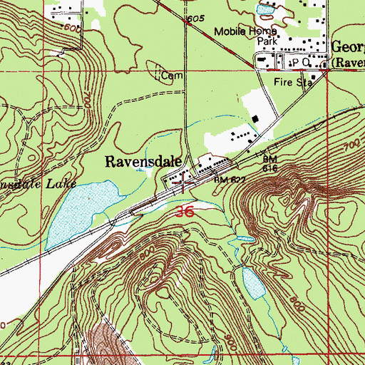 Topographic Map of Ravensdale, WA