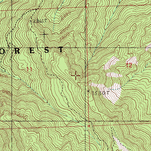 Topographic Map of Red Hill Trail, WA