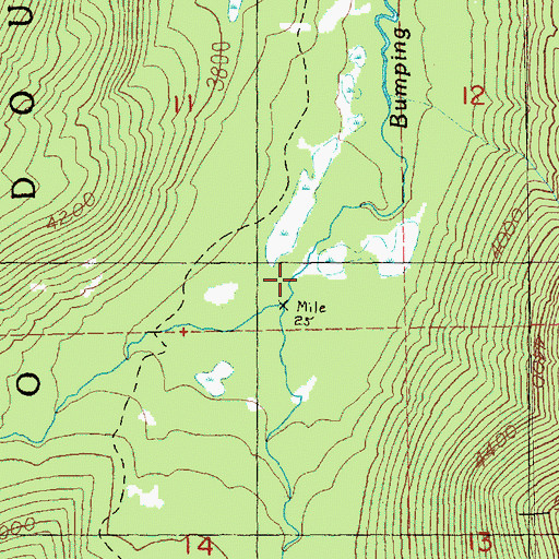 Topographic Map of Red Rock Creek, WA