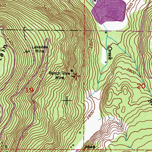Topographic Map of Red Top Mountain, WA