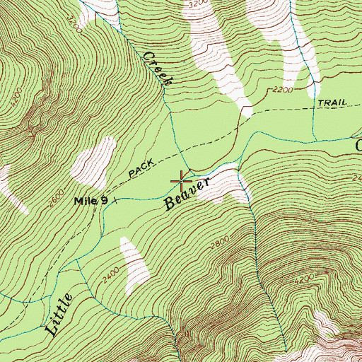 Topographic Map of Redoubt Creek, WA