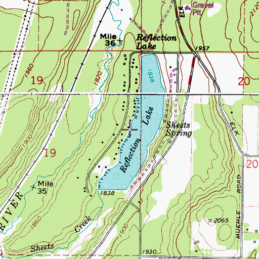 Topographic Map of Reflection Lake, WA