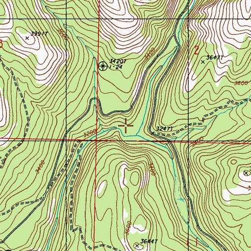 Topographic Map of Refrigerator Canyon, WA