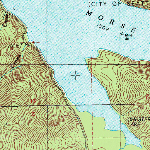 Topographic Map of Rex River, WA