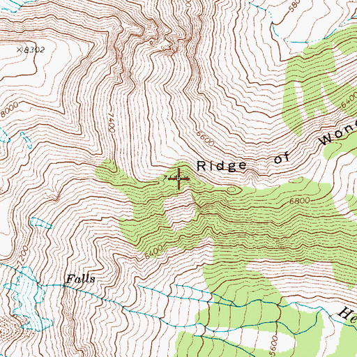 Topographic Map of Ridge of Wonders, WA